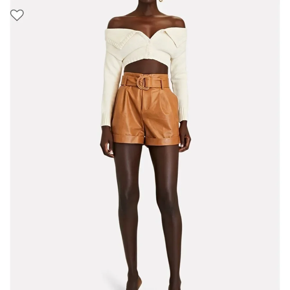 PHILOSOPHY DI LORENZO SERAFINI Off-The-Shoulder Cropped Cardigan